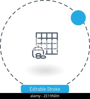 go game vector icon icônes de contour modifiables pour le web et mobile Illustration de Vecteur