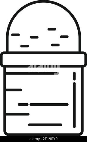 Icône du godet de ferme, style de contour Illustration de Vecteur