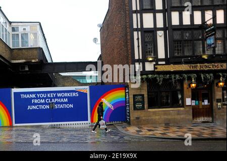 Londres, Royaume-Uni, 5 janvier 2021 Clapham Junction, un endroit calme et animé, sous le verrouillage. Credit: JOHNNY ARMSTEAD/Alamy Live News Banque D'Images