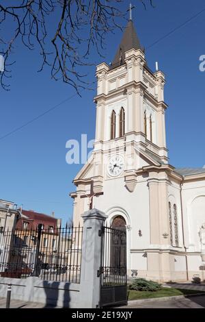 Assomption de la Bienheureuse cathédrale de la Vierge Marie à Odessa, Ukraine. Le bâtiment a été érigé en 1844-1853 Banque D'Images