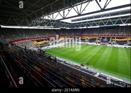 ALLEMAGNE, DÜSSELDORF - 16 AOÛT 2020 : complexe sportif Esprit Arena à Düsseldorf. Stade de football de Fortuna Banque D'Images