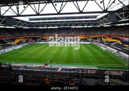 ALLEMAGNE, DÜSSELDORF - 16 AOÛT 2020 : complexe sportif Esprit Arena à Düsseldorf. Stade de football de Fortuna Banque D'Images