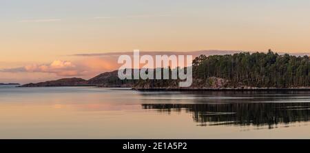 Loch Ewe, coucher de soleil Banque D'Images