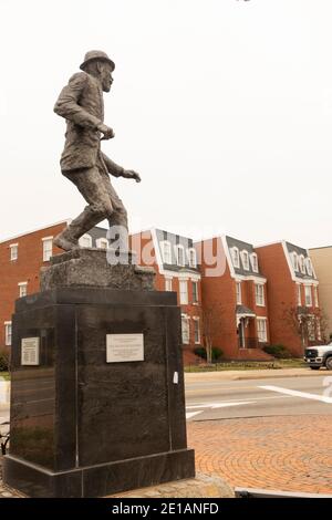 Statue de Bojangles Robinson à Richmond, Virginie Banque D'Images