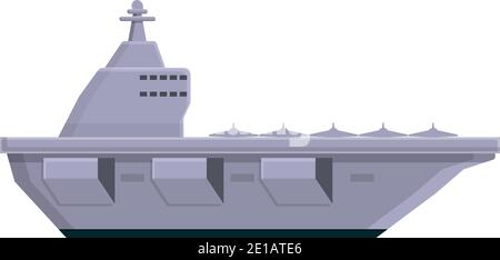 Icône de l'équipement du porte-avion. Dessin animé de l'icône de vecteur d'équipement de porte-avion pour la conception de sites Web isolée sur fond blanc Illustration de Vecteur