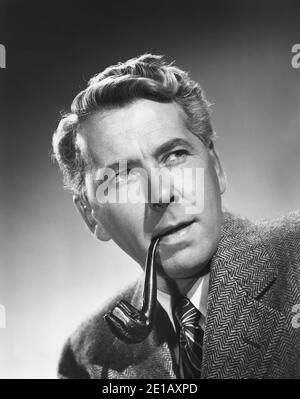 Alexander KNOX, Head and Shoulders Publicity Portrait for the film, « The Sign of the RAM », Columbia Pictures, 1948 Banque D'Images