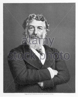 Frédéric Leighton portrait, 1830 – 1896, connu sous le nom de Sir Frederic Leighton entre 1878 et 1896, est un peintre britannique, dessinateur et sculpteur, gravure vintage de 1897 Banque D'Images