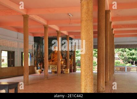 Wat Preah Prom Rath à Siem Reap (Siem Reap). Cambodge Banque D'Images