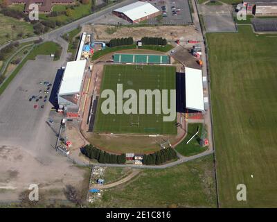 Vue aérienne du terrain Craven Park de Hull Kingston Rover en 2007 Banque D'Images