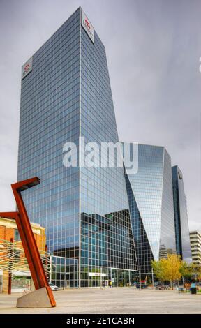 Une verticale de la Regina, Canada centre-ville Banque D'Images