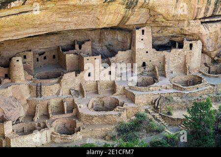 La section principale de Cliff Palace House à Mesa Parc national de Verde Banque D'Images