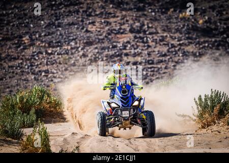 Riyad, Arabie Saoudite. 06e janvier 2021. 168 Pedemonte Italo (chl), Yamaha, équipe de course Enrico, Quad, action pendant la 4e étape du Dakar 2021 entre Wadi Al Dawasir et Riyad, en Arabie Saoudite le 6 janvier 2021 - photo Frederic le Floc&#039;h/DPPI/LM crédit: Gruppo Editoriale LiveMedia/Alay Live News Banque D'Images