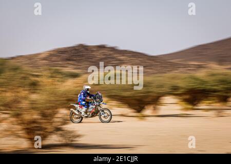 Riyad, Arabie Saoudite. 06e janvier 2021. 22 Giemza Maciej (Pol), Husqvarna, Orlen Team, moto, Bike, action pendant la 4ème étape du Dakar 2021 entre Wadi Al Dawasir et Riyad, en Arabie Saoudite le 6 janvier 2021 - photo Frédéric le Floc&#039;h/DPPI/LM crédit: Gruppo Editoriale LiveMedia/Alay Live News Banque D'Images