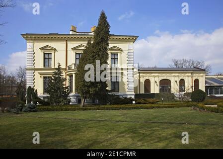 Musée du palais Herbst à Lodz. Pologne Banque D'Images