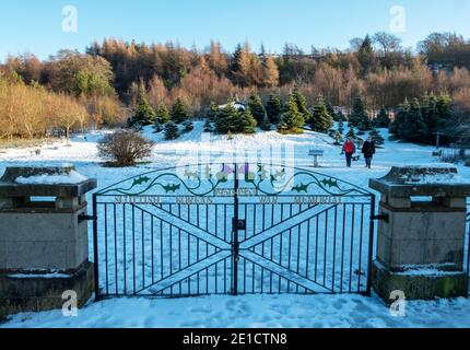 The Scottish Korean War Memorial, Witchcraig, West Lothian, Écosse, Royaume-Uni Banque D'Images