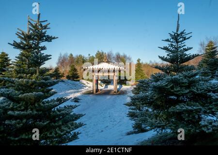 The Scottish Korean War Memorial, Witchcraig, West Lothian, Écosse, Royaume-Uni Banque D'Images