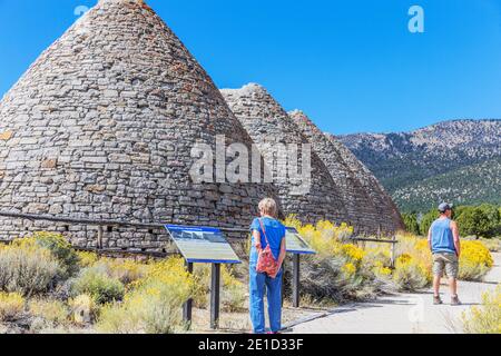 Le parc national historique de Ward Charcoal Ovens est une zone désignée pour la préservation historique et les loisirs publics situés à 20 miles au sud De la ville d'El Banque D'Images