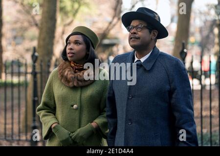 Respect est un film de fiction biographique américain à venir basé sur la vie de la chanteuse américaine Aretha Franklin. Dirigée par Liesl Tommy à partir d'un scénario de Tracey Scott Wilson, elle met en vedette Jennifer Hudson dans le rôle principal, avec Forest Whitaker, Marlon Wayans, Audra McDonald, Marc Maron, Tituss Burgess, Saycon Sengbloh, Hailey Kilgore, Skye Dakota Turner, Tate Donovan et Mary J. Blige. Cette photographie est à usage éditorial exclusif et est le droit d'auteur de la compagnie de film et/ou le photographe assigné par la compagnie de film ou de production et ne peut être reproduit que par des publications en conjonction avec W Banque D'Images