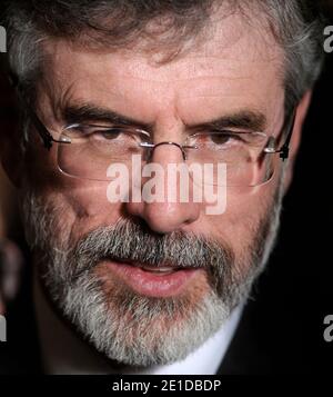 L'ancien dirigeant de Sinn Féin Gerry Adams participe à une réception de la Saint-Patrick à la salle est de la Maison Blanche à Washington, DC, USA, le 17 mars 2011. Photo par Olivier Douliery/ABACAPRESS.COM Banque D'Images