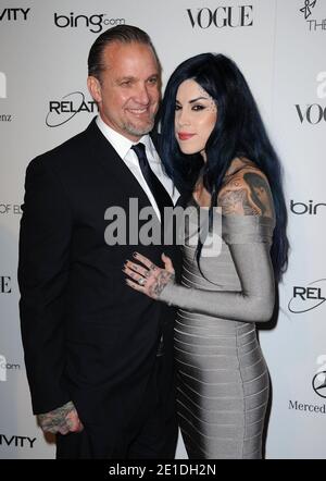 Jesse James et Kat Von D assistent au Gala Art of Elysium 'Heaven' 2011 au California Science Center de Los Angeles, Californie, le 15 janvier 2011. Photo de Lionel Hahn/AbacaUsa.com Banque D'Images