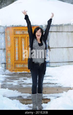 Anne Caillon pose lors du 18e Festival du film Fantasticd'Arts à Gerardmer, France, le 28 janvier 2011. Photo de Nicolas Briquet/ABACAPRESS.COM Banque D'Images