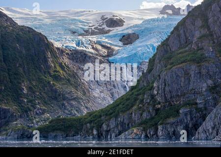 Glacier Holgate, baie Aialik, parc national Kenai Fjords, quartier de la péninsule Kenai, Alaska, États-Unis Banque D'Images