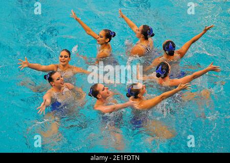 L'équipe d'Australie pendant l'événement de maquillage pour toujours à Montreuil, en France, le 19 mars 2011. Photo de Thierry Plessis/ABACAPRESS.COM Banque D'Images