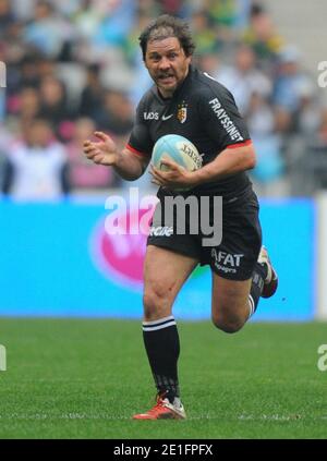 Heymans Cedric de Stade Toulousain lors du match de rugby français Top 14, course-Metro vs Toulouse au Stade de France à St-Denis près de Paris, France, le 26 mars 2011. Racing-Metro a gagné 43-21. Photo de Christian Liewig/ABACAPRESS.COM Banque D'Images