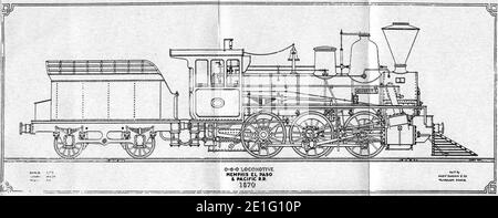 Rivière Locomotora Mississippi. Banque D'Images