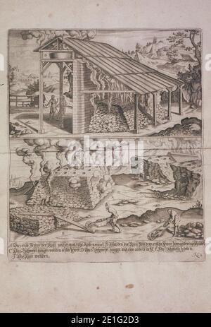 Loehneysen - Bericht vom Bergwerck (Abbildung). Banque D'Images