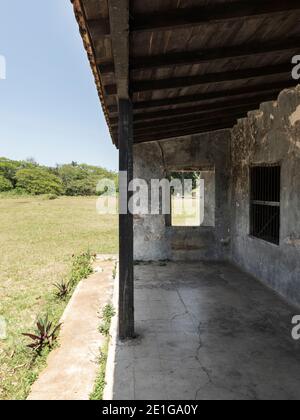 Ruines d'Antiguo Cafetal l'une des plus anciennes fermes de café de Cuba, près d'Angerona, Cuba. Banque D'Images