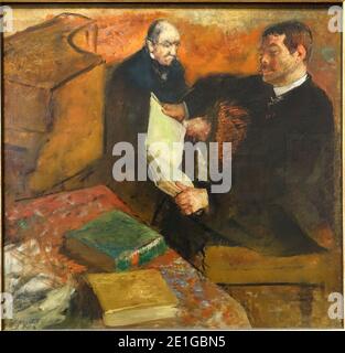 Lorenzo Pagans et Auguste de Gas, par Hilaire-Germain-Edgar Degas, c. 1895, Banque D'Images