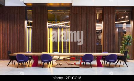Intérieur du bâtiment Alphabeta réaménagé, Finsbury Square, Londres, Royaume-Uni. Banque D'Images