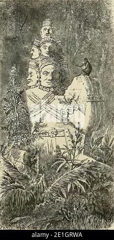 Louis Delaporte - Voyage d'exploration en Indo-Chine, tome 1 (page 88 culture). Banque D'Images