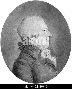 Louis-Bernard Guyton de Morveau. Banque D'Images