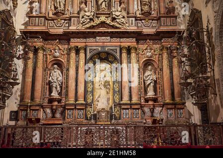 Séville, Andalousie, Espagne, Euripe, chapelle latérale de la Virgen de la Antigua dans la cathédrale de Séville Banque D'Images