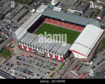 Vue aérienne du stade Bramall Lane de Sheffield United Banque D'Images