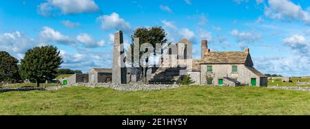 Magpie Mine, Sheldon, Peak District, Derbyshire, Angleterre. Une mine de plomb désexploitée avec 200 ans d'histoire. Banque D'Images