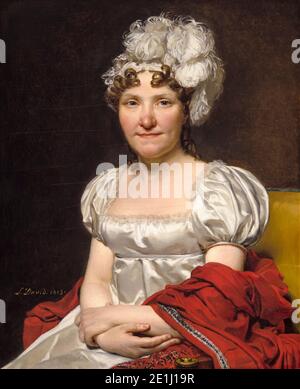 Jacques-Louis David, Madame David, portrait, 1813 Banque D'Images