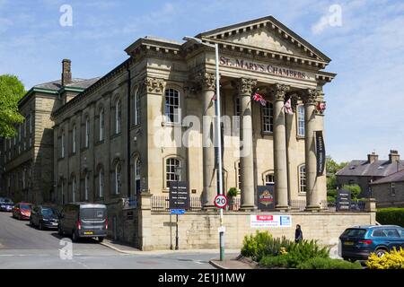 St Mary's Chambers Rawtenstall. Construit à l'origine comme une église méthodiste en 1856, il est maintenant un centre de musique live et un lieu d'événements. Banque D'Images