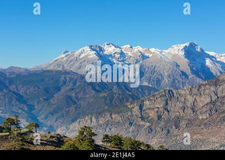 Beaux paysages de la montagne Aladaglar, Turquie Banque D'Images