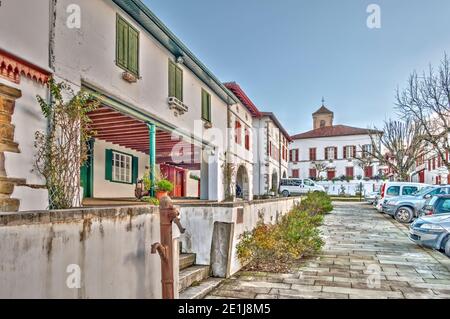 La Bastide-Clairence, image HDR Banque D'Images