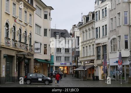 Bonn - Streetlife pendant le confinement de la deuxième vague pandémique Banque D'Images