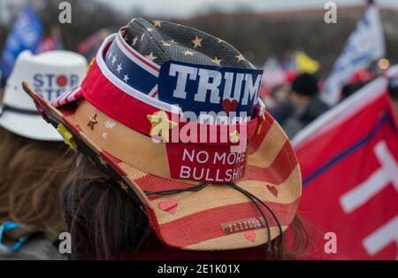 Save America Rally, quelques instants avant le début de la manifestation au Capitole. Washington DC États-Unis Banque D'Images