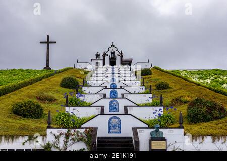 Vila Franca do Campo, Portugal, Ermida de Nossa Senhora da Paz. Chapelle notre Dame de la paix à Sao Miguel, Açores. Chapelle notre Dame de la paix, Sao M. Banque D'Images