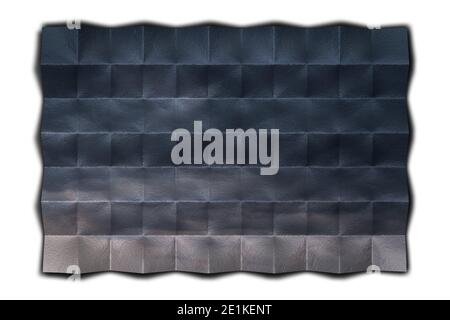 Couleur métallique sur papier plié Banque D'Images