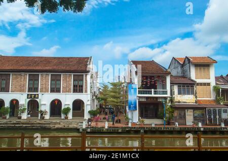 Malacca ville d'Historial Banque D'Images