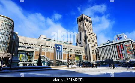 Gare de Sapporo. Banque D'Images