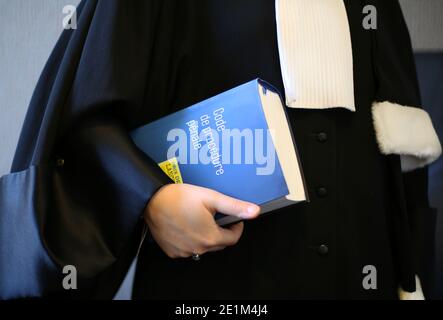 Femme avocate française gros plan - concept de droit Banque D'Images