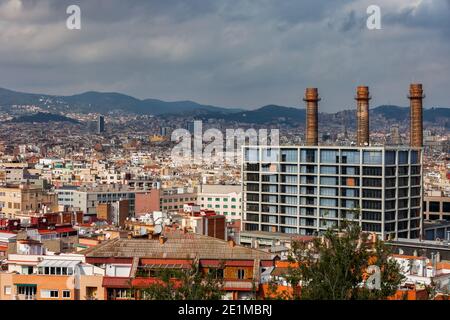 Ville de Barcelone, ville de Catalogne, Espagne Banque D'Images